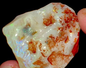 127.00 Carat Natural Australian Fire Opal Rough Solid Size 40X31X21 mm
