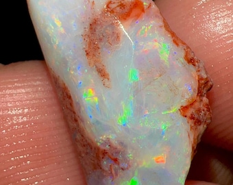 5.65 Carat Natural Australian Fire Opal Rough Solid Fire Size 20X10X8 mm