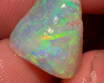 3.55 Carat Natural Australian Fire Opal Rough Solid Fire Size 13X13X4 mm