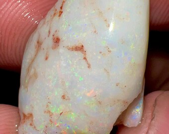 15.00 Carat Natural Australian Fire Opal Rough Solid Fire Size 25X16X13 mm