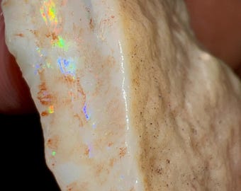 43.75 Carat Natural Australian Fire Opal Rough Solid Fire Size 46x24x9mm