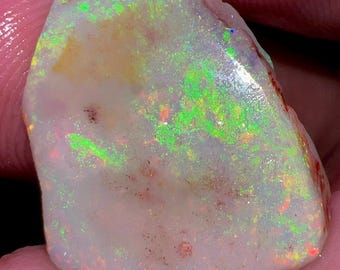 14.40 Carat Natural Australian Fire Opal Rough Solid Fire Size 25X17X8 mm