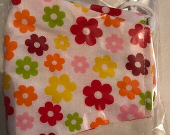 Pretty Bright Colours Floral Face Mask
