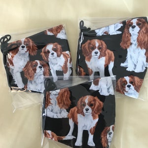 Cavalier King Charles Spaniel Dog Face Mask