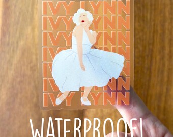 Ivy Lynn WATERPROOF CLEAR Sticker - Smash / Broadway Musical / Bombshell / Marilyn Monroe / Let Me Be Your Star / New York City / Tonys