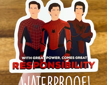 Marvel Spiderman 3x2.5in WATERPROOF sticker - No Way Home/Peter Parker/Daily Bugle/Tom Holland/Avengers/Disney/Super Hero/Super Powers