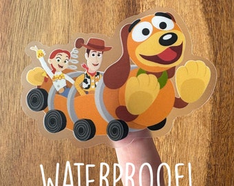 Slinky Dog Dash WATERPROOF CLEAR Sticker - Toy Story Land / Pixar / Disney Parks / Woody / Buzz Lightyear / Jessie / Hollywood Studios