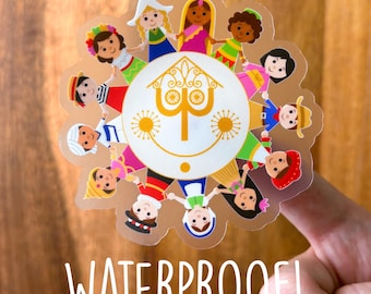 It's a Small World WATERPROOF CLEAR Sticker - Disney Parks / Walt Disney World / Magic Kingdom / Disneyland / It's a Small World After All
