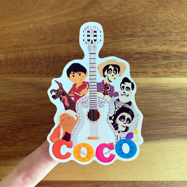 Disney Pixar Coco 3.25x2.125in Sticker - Day of the Dead/Dia de los Muertos/Family/Sugar Skull/Laptop Sticker/Notebook Sticker/Vinyl