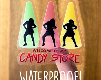 Heathers the Musical WATERPROOF CLEAR Sticker - Candy Store / Broadway / West End / New York / Westerberg High / Chandler / Duke / McNamara