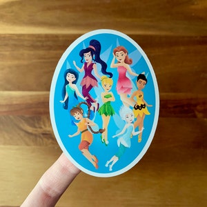 Tinkerbell Holographic Sticker/ Peter Pan Neverland Disney Laptop