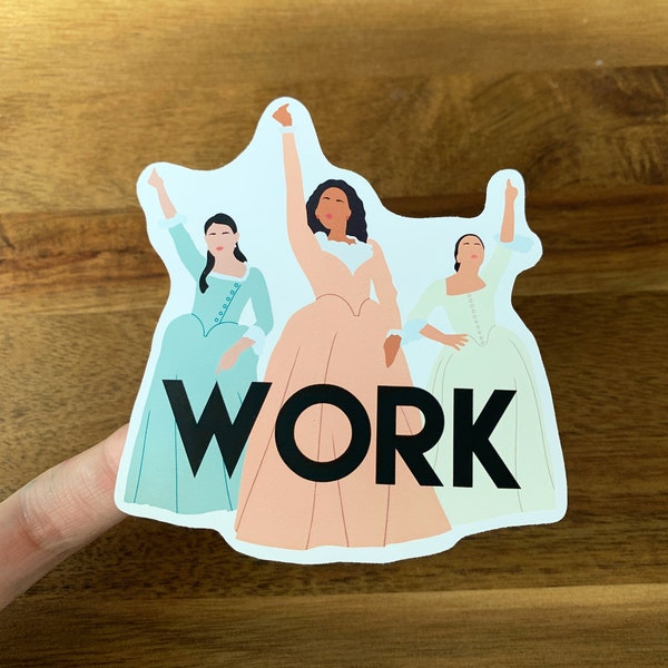 Hamilton Broadway Schuyler Sisters 3.25x3.5in Sticker - Broadway Musical/Broadway Gifts/Musical Theatre/Laptop Sticker/Vinyl Sticker