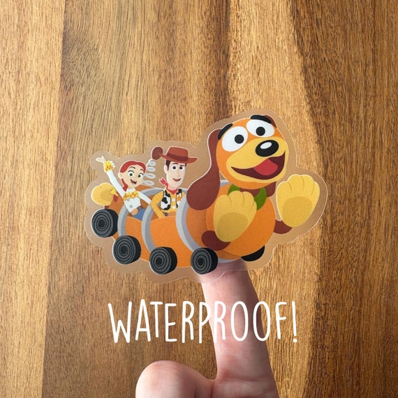 Slinky Dog Dash WATERPROOF CLEAR Sticker - Toy Story Land / Pixar / Disney Parks / Woody / Buzz Lightyear / Jessie / Hollywood Studios