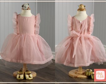 baby pink vinyl dress