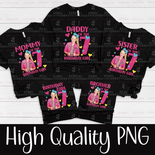 7th Birthday Shirt Girl Jojo - Etsy