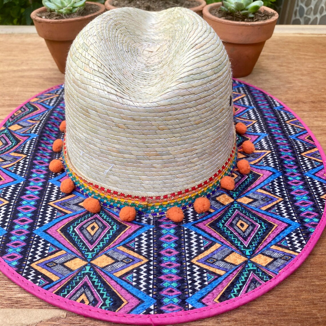 Artisanal Hat. Beautiful Colourful . Mexican Accessories. Etsy