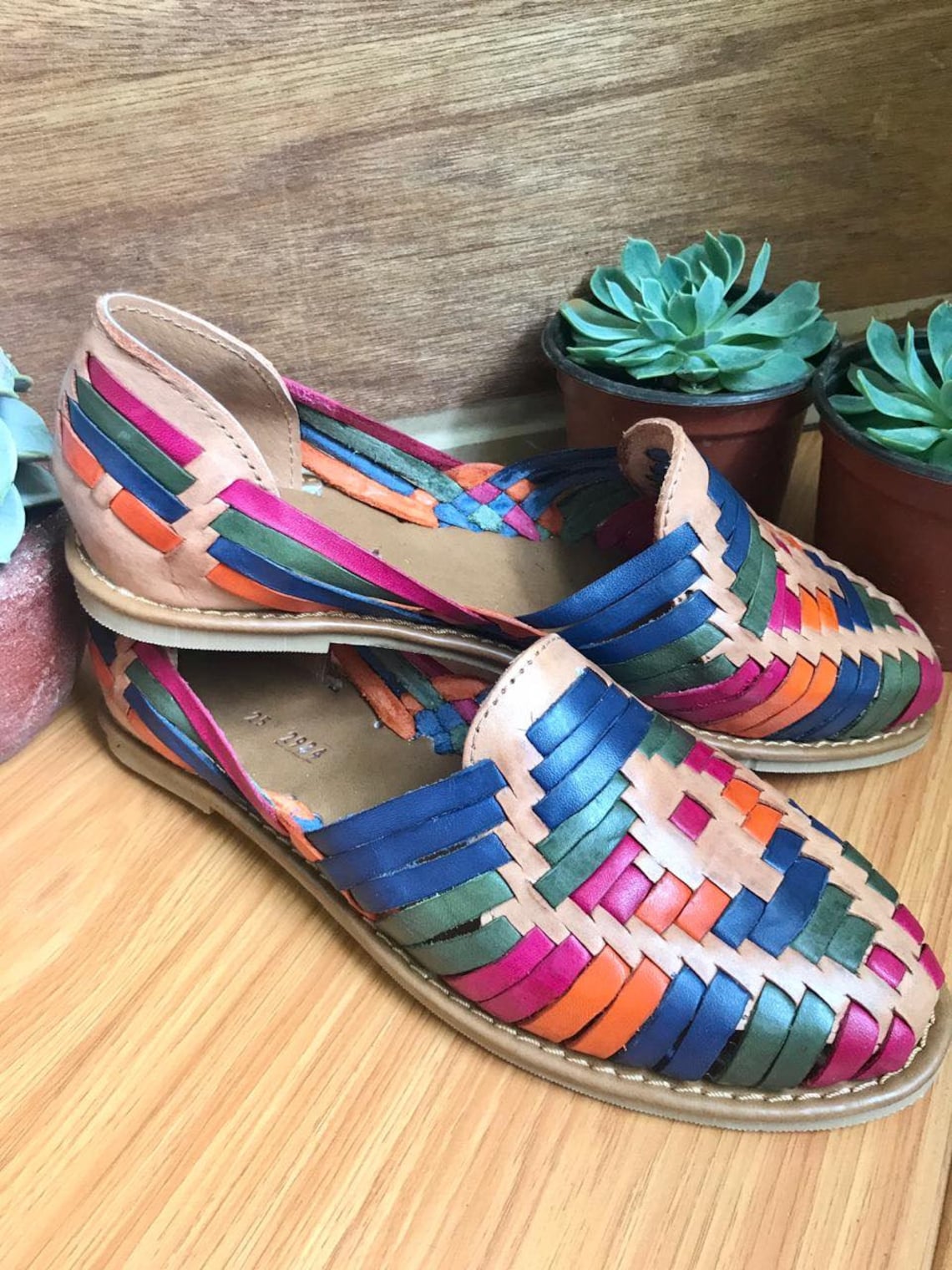 huarache en cuir