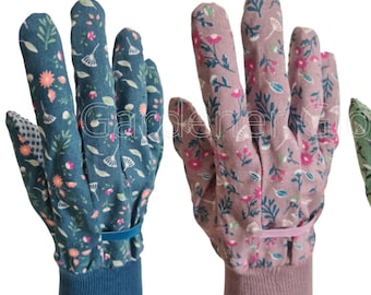 All Gardening,Garden Gloves Ladies,Womens Gloves Floral Work PVC Dotted Palm