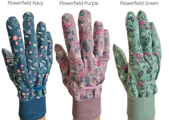 All Gardening,Garden Gloves Ladies,Womens Gloves Floral Work PVC Dotted Palm