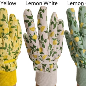 Lemon Gardening Gloves