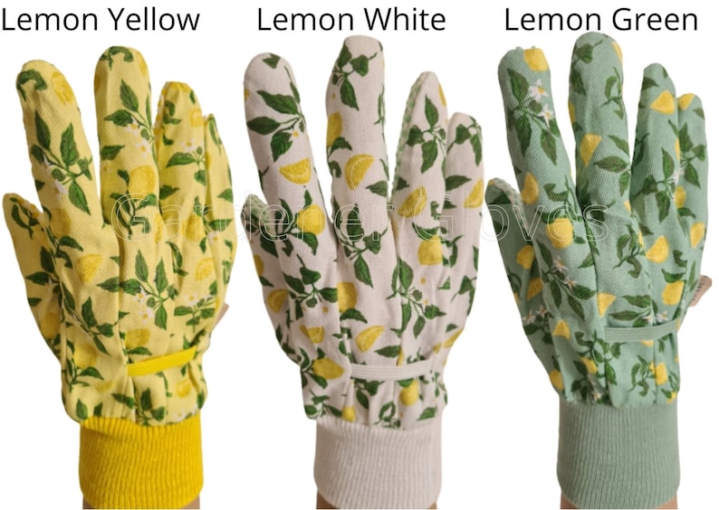 Lemon Gardening Gloves