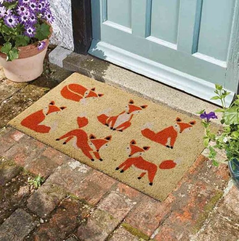 Foxes Door Mat