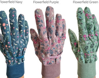 All Gardening,Garden Gloves Ladies,Womens Gloves Floral Work PVC Dotted Palm