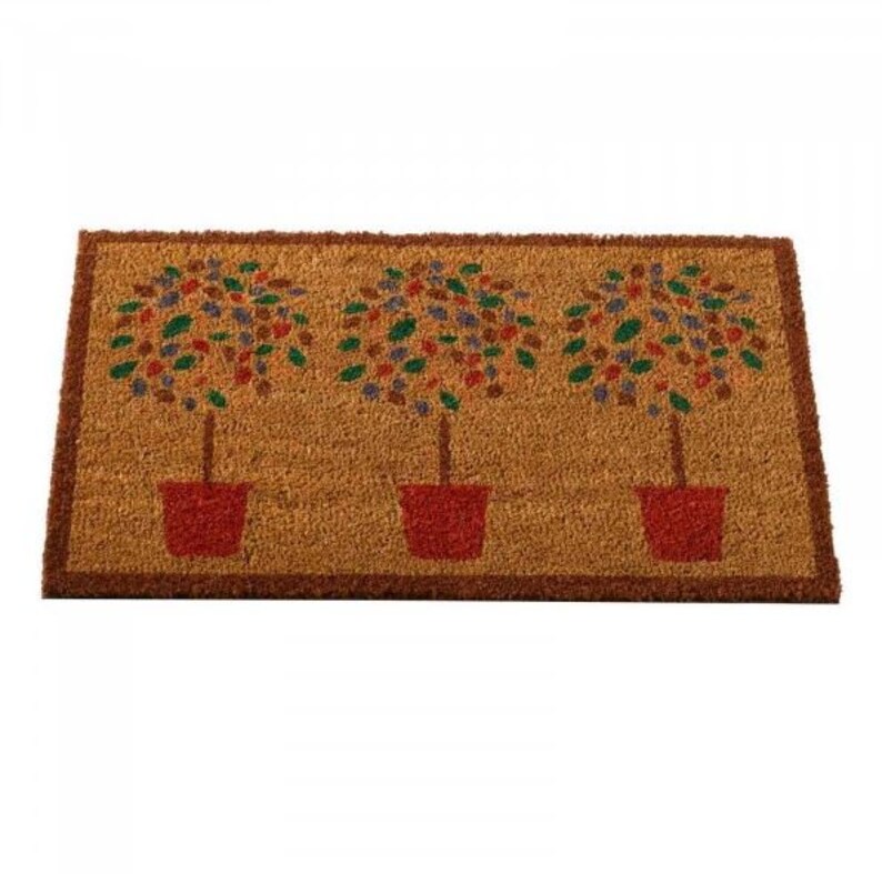 Durable Natural Coir, Large, Thick, Decorative, Patterned Coir Door Mats Suitable for indoor and outdoor use image 6