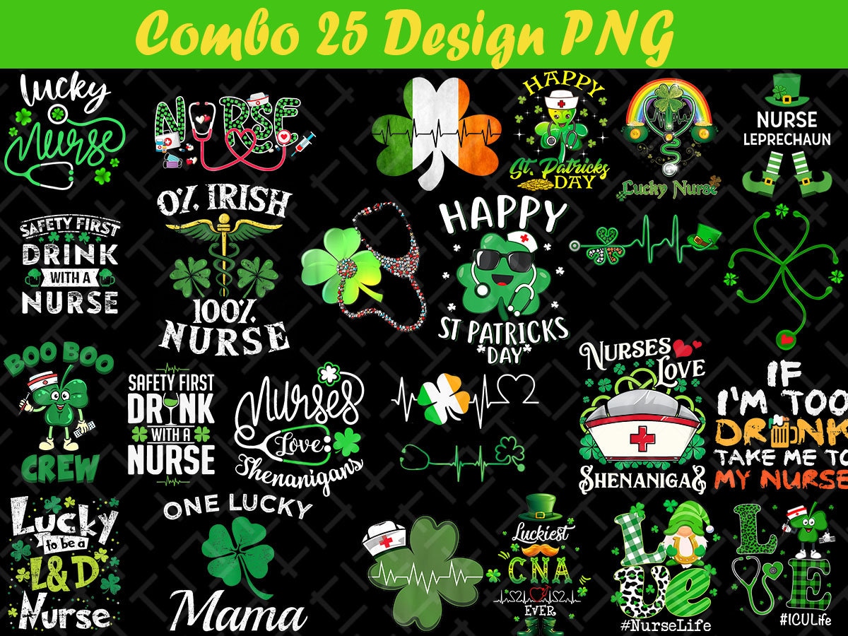 nurse st pattys day shirts