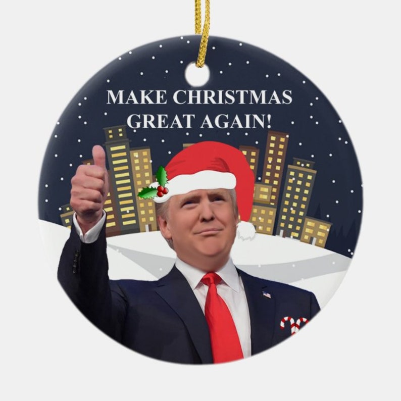 Donald Trump Christmas Tree Ornament Patriotic Ornaments Etsy