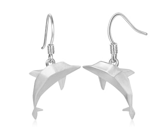 Dolphin origami earrings from Chic Origami