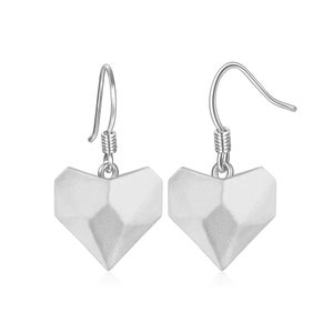 Simple Heart origami earrings from Chic Origami image 3