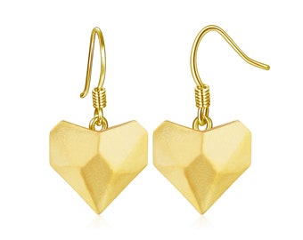 Simple Heart origami earrings from Chic Origami