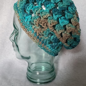 Slouchy Granny Square Hat, Crochet Beanie, Crochet Cap