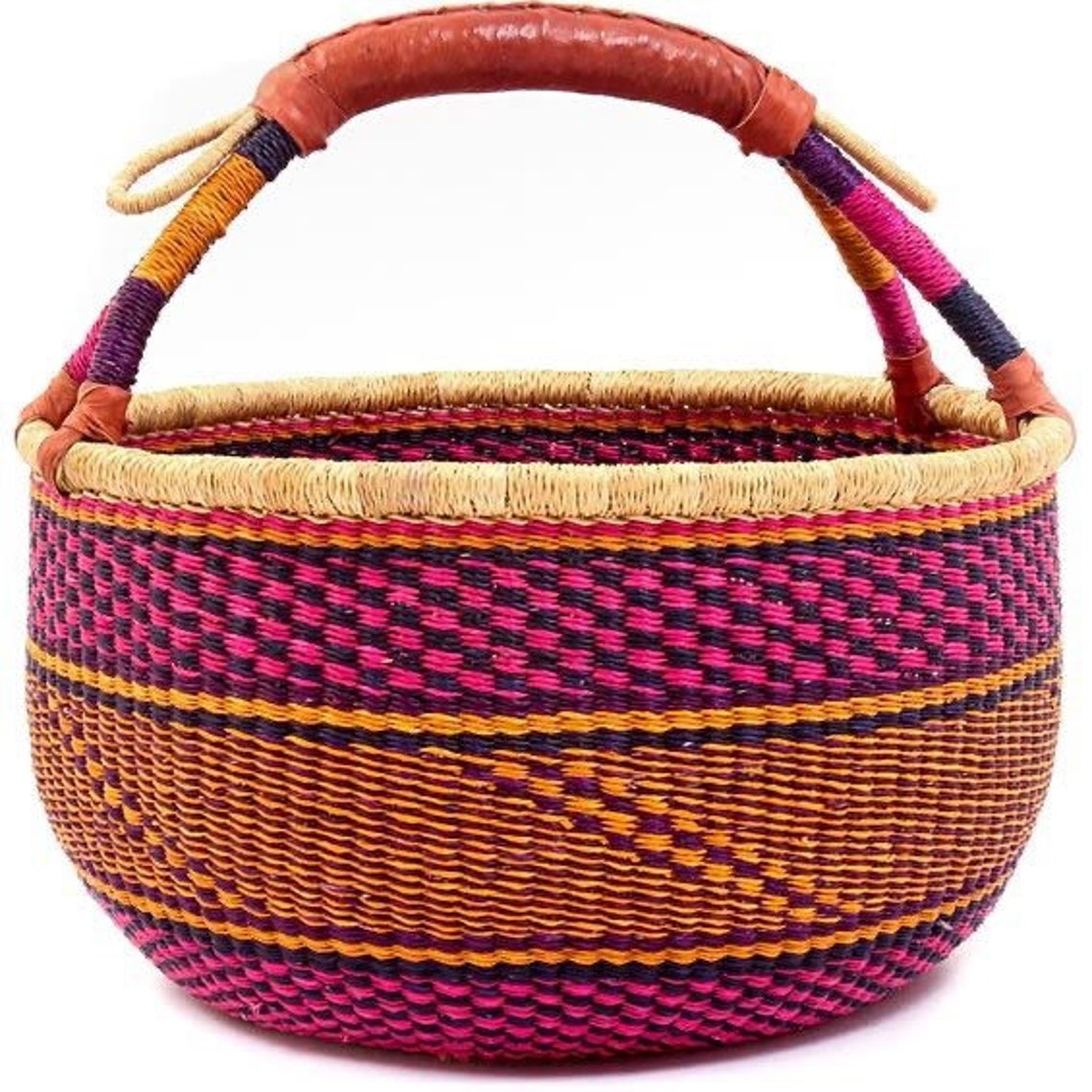 Bolga Basket Large Basket Etsy