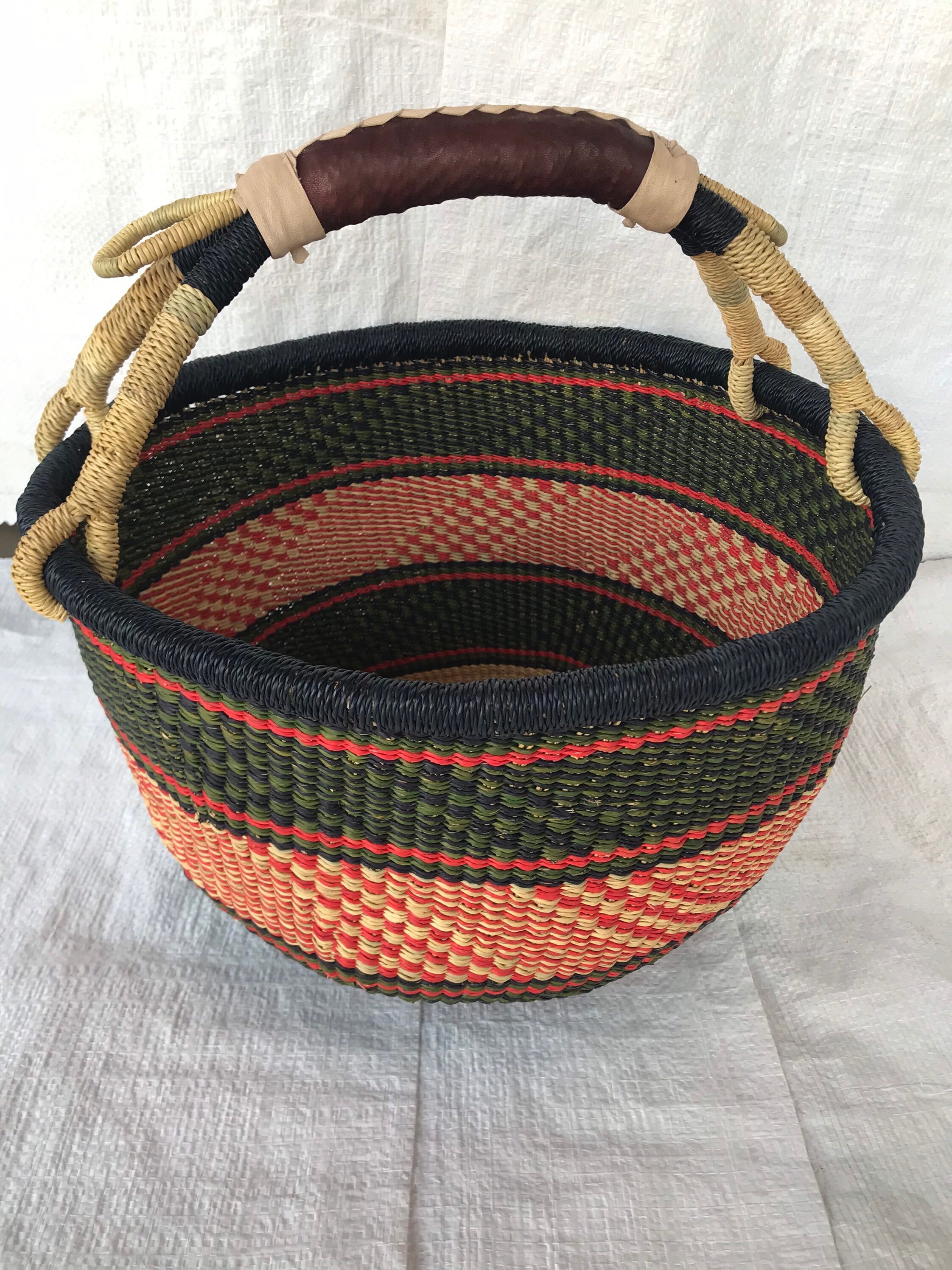 Bolga Basket Large Basket Etsy