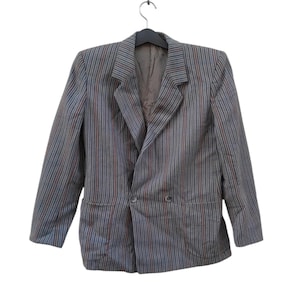 Vintage Made in England Burberry Nova Check Coat Long Jacket White Men Fit M to L Outwear  Luxury Designer