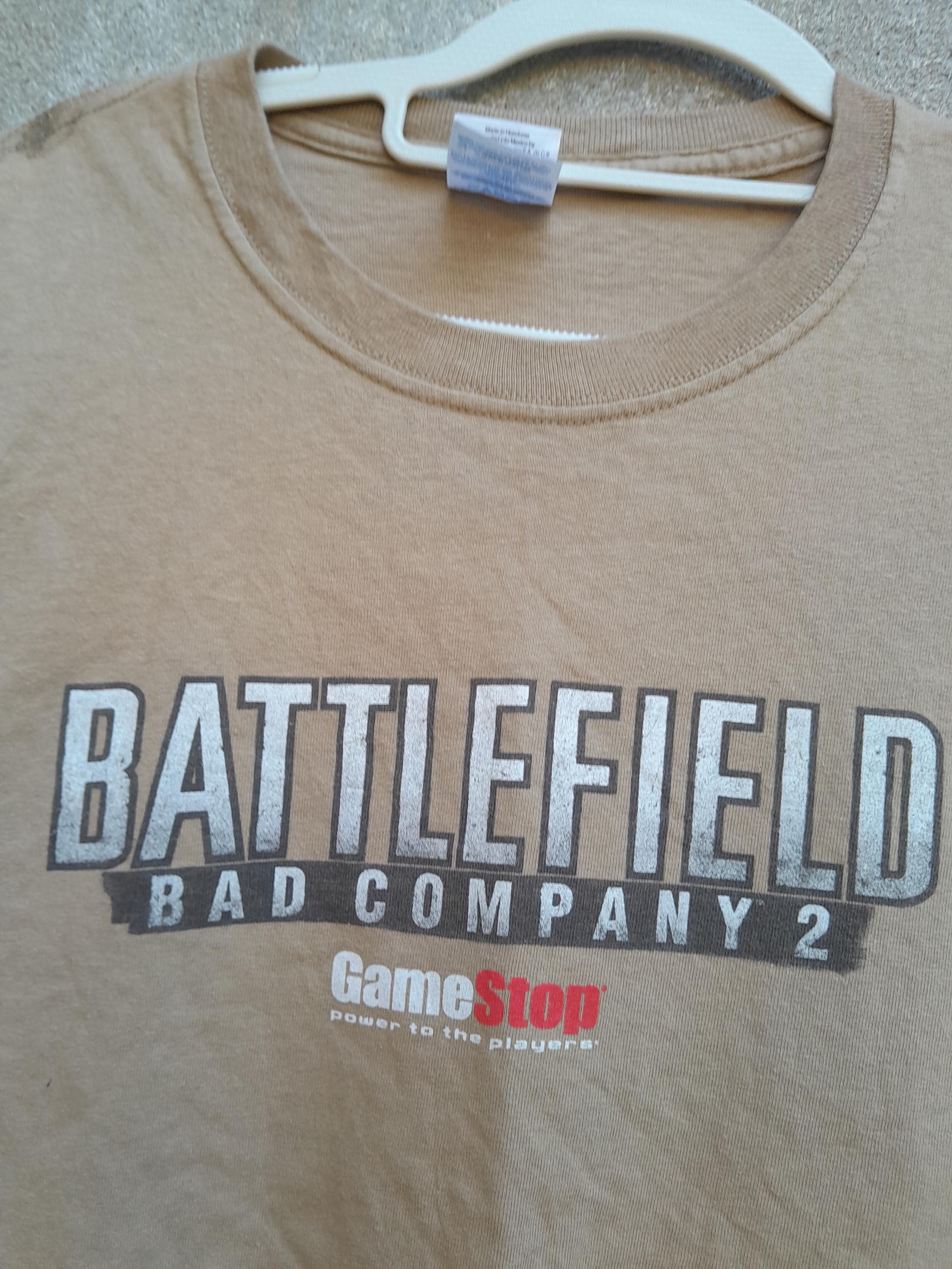 Vintage Battlefield Bad Company 2 Gamestop Promo Shirt XL - EA