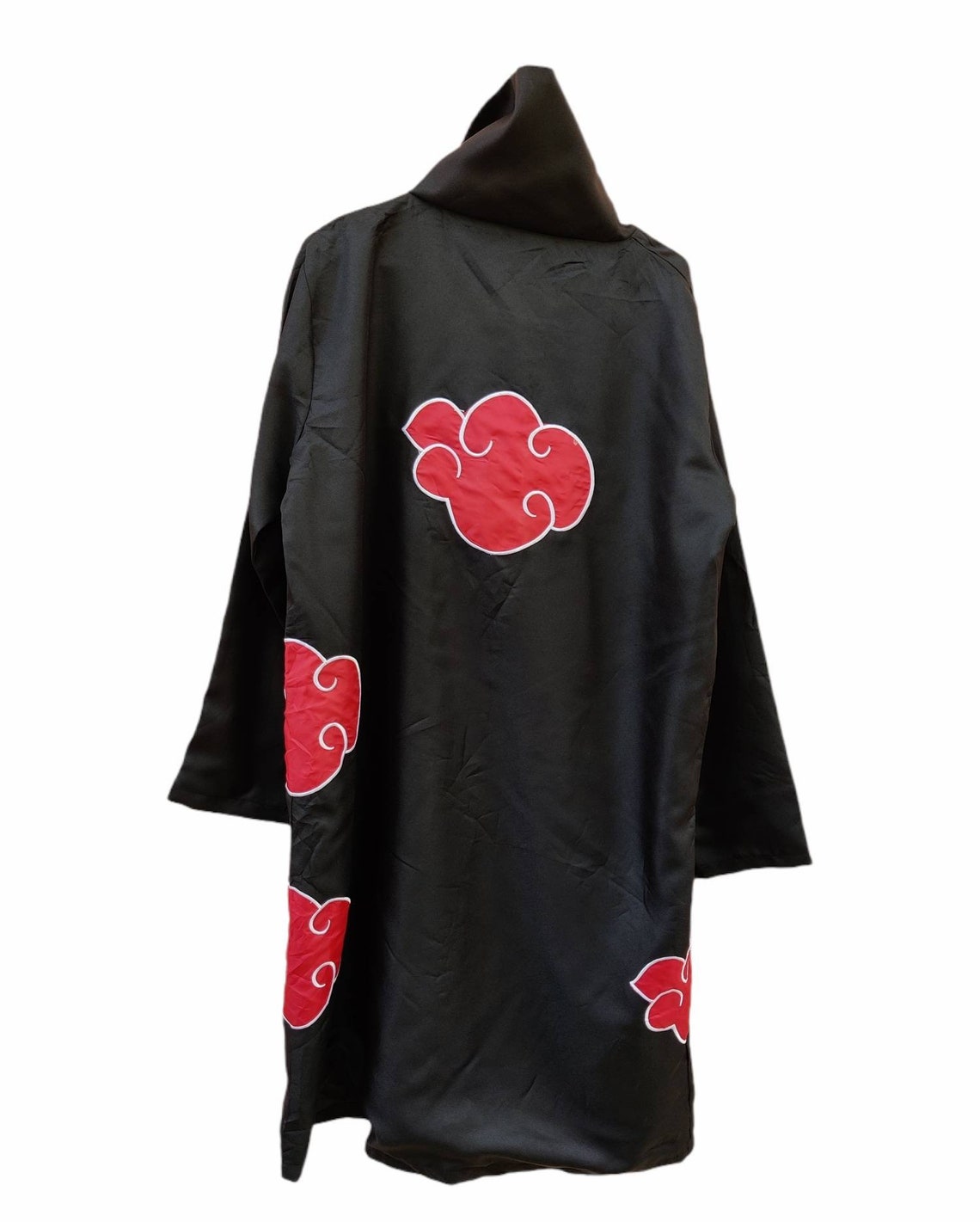 Custom naruto black akatsuki sasuke light long jacket men size | Etsy