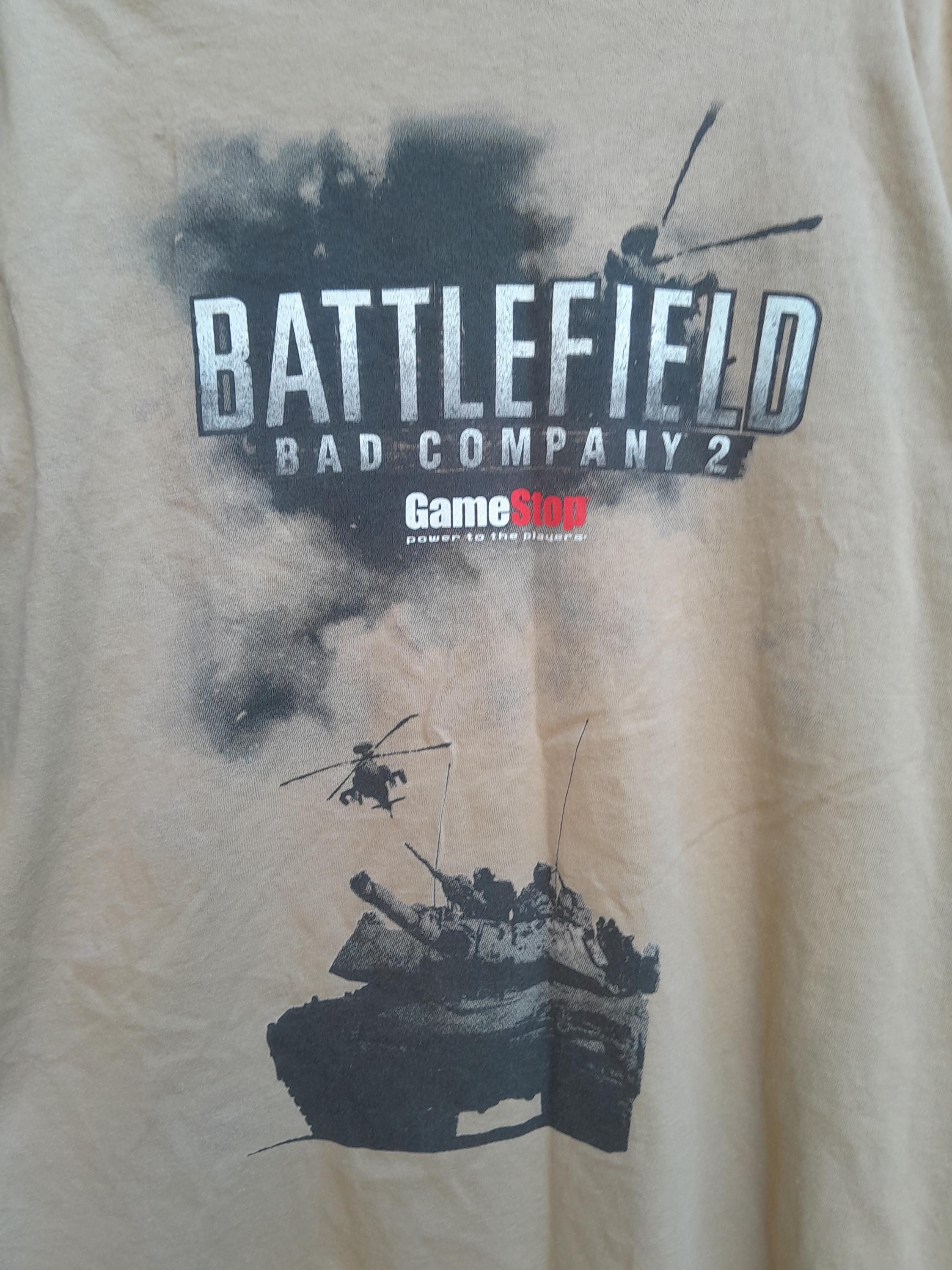 Vintage Battlefield Bad Company 2 Gamestop Promo Shirt XL - EA