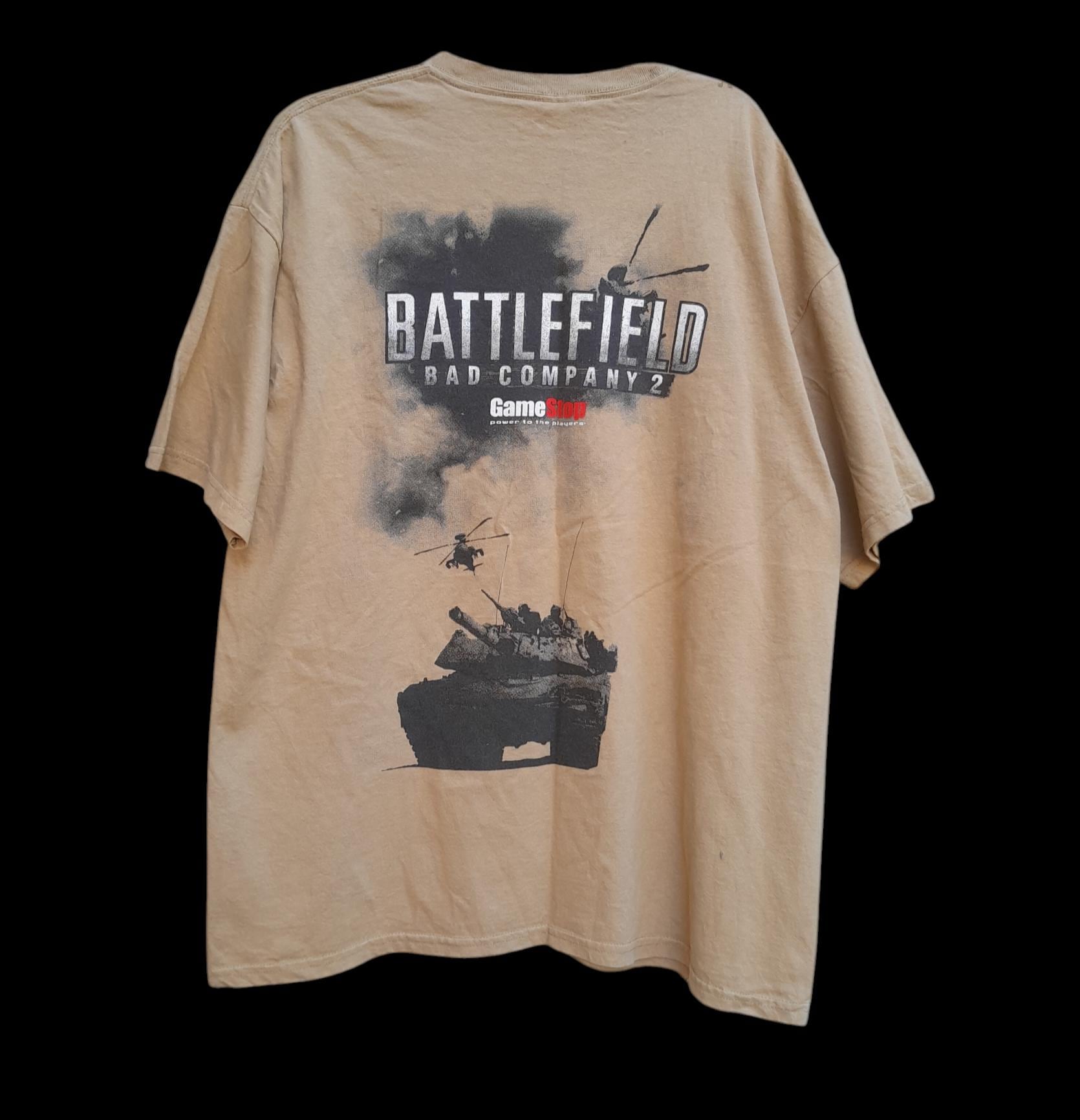 Vintage Battlefield Bad Company 2 Gamestop Promo Shirt XL - EA
