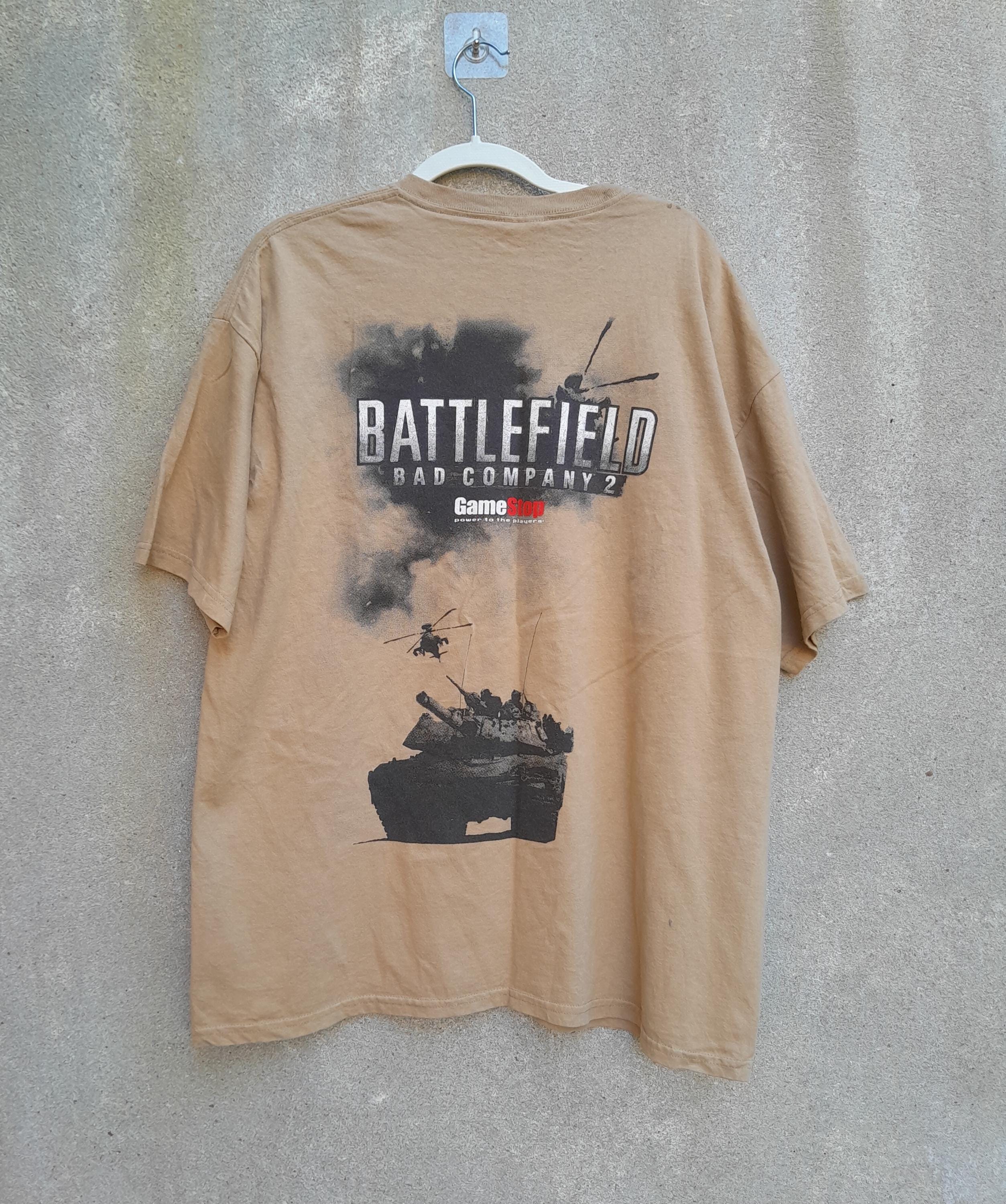 Vintage Battlefield Bad Company 2 Gamestop Promo Shirt XL - EA