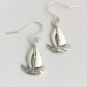 Sailing boat earrings