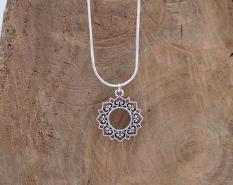 Wood Necklace Stainless Steel Acrylic Necklace Mandala Necklace Silver Necklace Modern necklace Modern Jewelry Hypoallergenic Jewelry