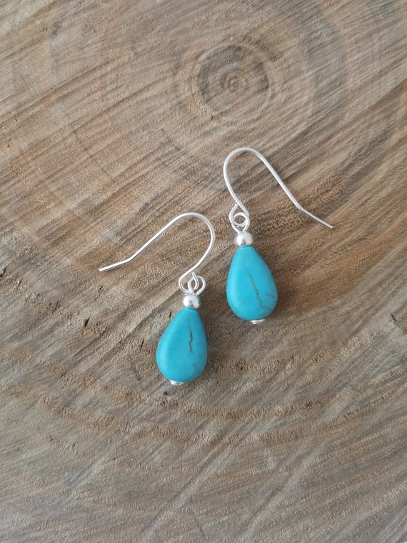 Turquoise on sale drop earrings