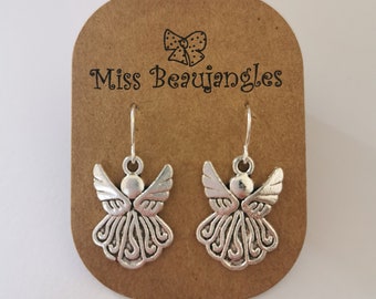 Dangly angel earrings