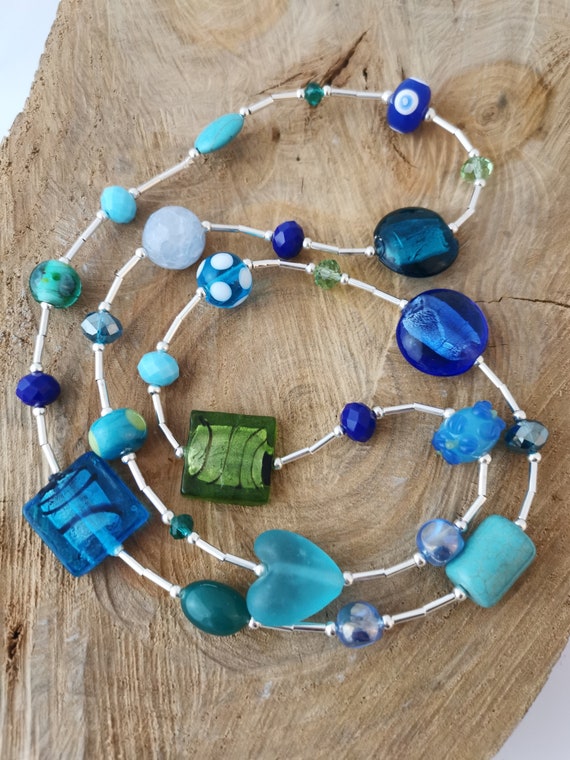 Turquoise Mixed Bead Necklace