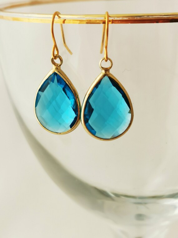 Faceted Stone Post Earrings - Silky Sage Faceted Stone Post Earrings - Silky Sage