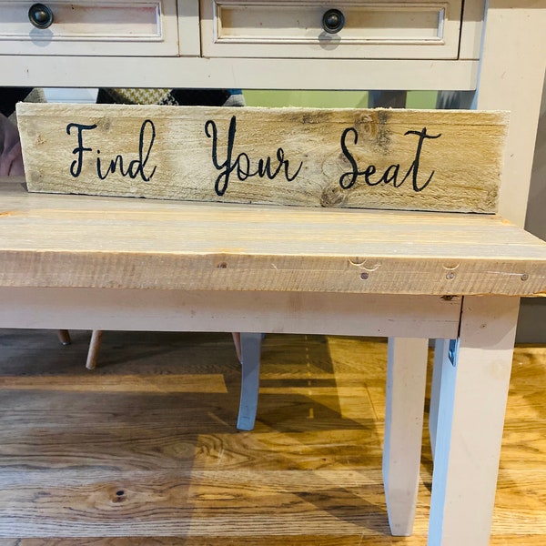 Find your seat sign, wedding seating plan, wedding signs, rustic wedding signs, wooden wedding signs, rustic wedding, barn style wedding