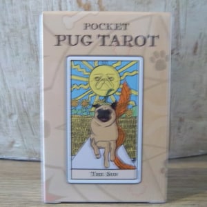 Pocket Sized Pug Tarot Deck W/ Guidebook by Pug & Duck Publishing -  Indie / New / Sealed